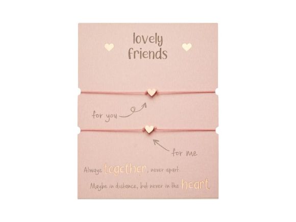 gifty - Lovely Friends náramek - rg. plated Heart 1042799 gifty - Lovely Friends náramek - rg. plated Heart 1042799
