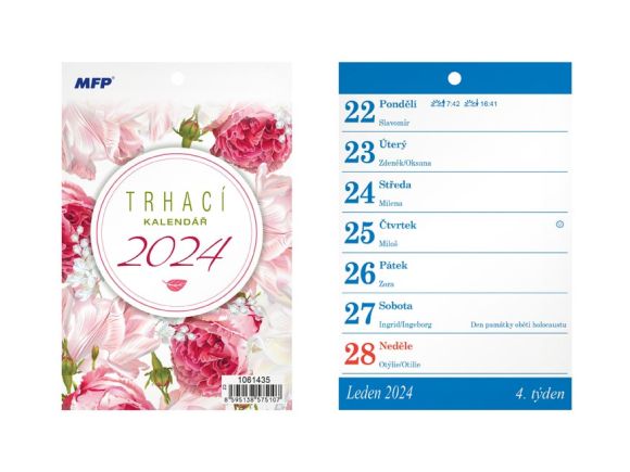 kalendář 2024 A6 Trhací 1061435