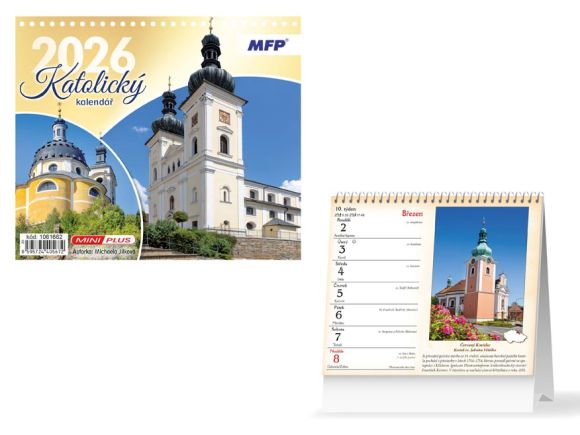 kalendář 2026 stolní mini Katolický 1061662