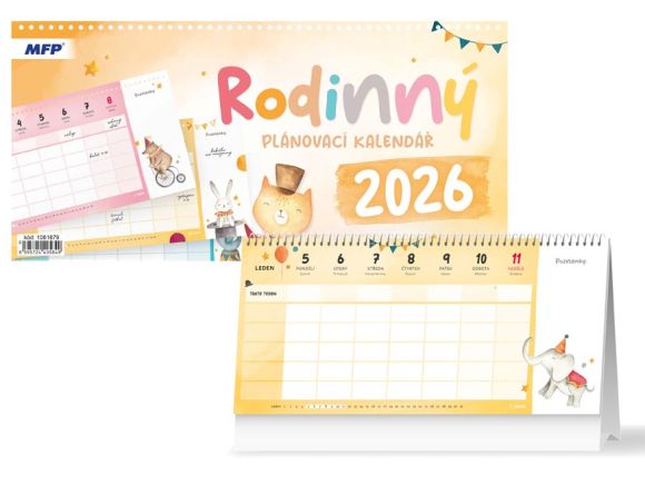 kalendář 2026 stolní Rodinný - plánovací 1061679