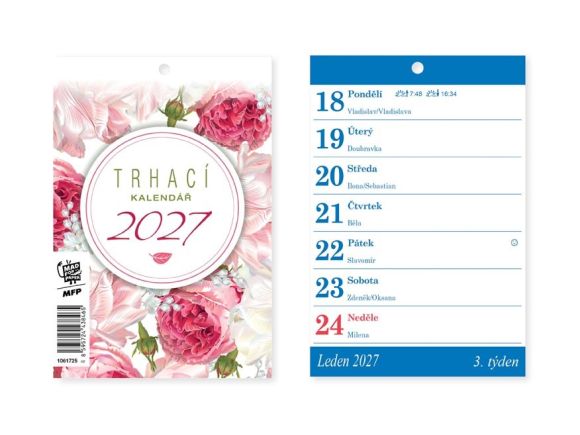 kalendář 2027 A6 Trhací 1061725