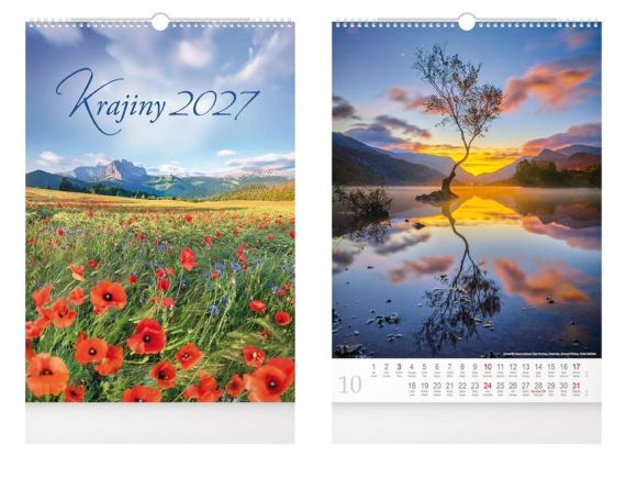 kalendář 2027 nástěnný Krajiny 1061731 kalendář 2027 nástěnný Krajiny 1061731