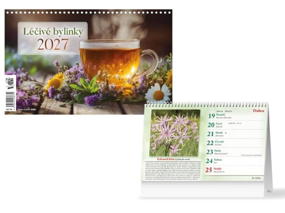 kalendář 2027 stolní Léčivé bylinky 1061756 kalendář 2027 stolní Léčivé bylinky 1061756