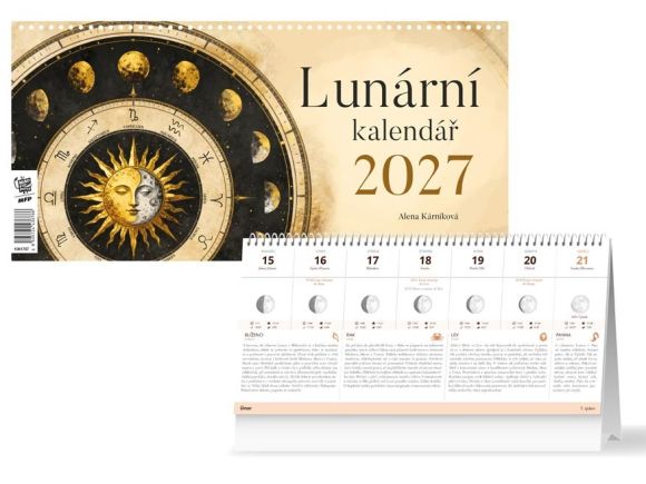 kalendář 2027 stolní Lunární 1061757 kalendář 2027 stolní Lunární 1061757