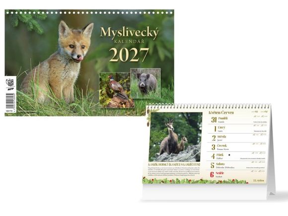 kalendář 2027 stolní Myslivecký 1061772 kalendář 2027 stolní Myslivecký 1061772
