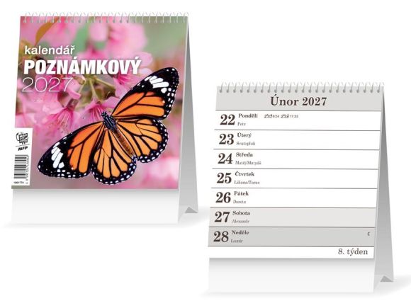 kalendář 2027 stolní Poznámkový 1061774 kalendář 2027 stolní Poznámkový 1061774