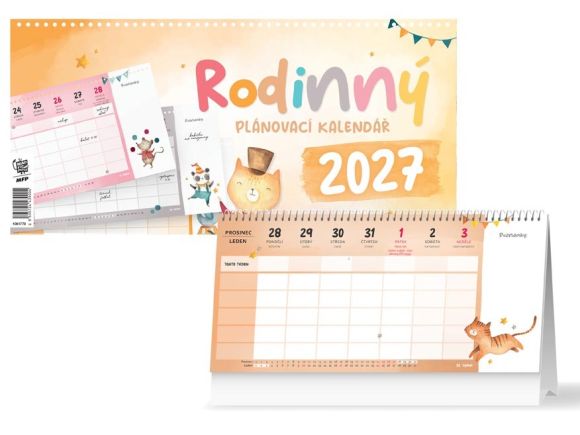 kalendář 2027 stolní Rodinný - plánovací 1061779 kalendář 2027 stolní Rodinný - plánovací 1061779
