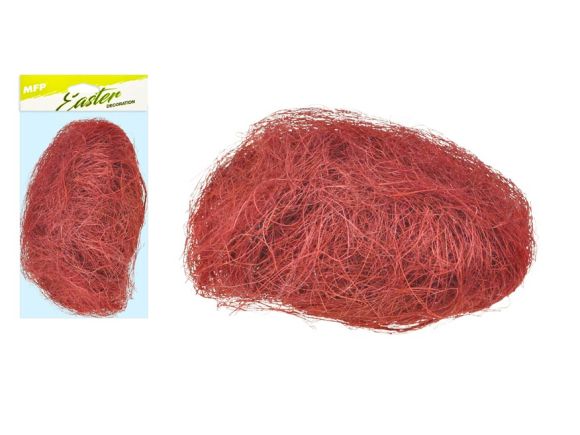 dekorační sisal 20g červený 2221466