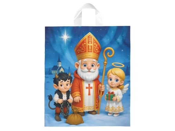igelitová Mikulášská taška XL vzor22 40x46x8 (s uchem) 5252930