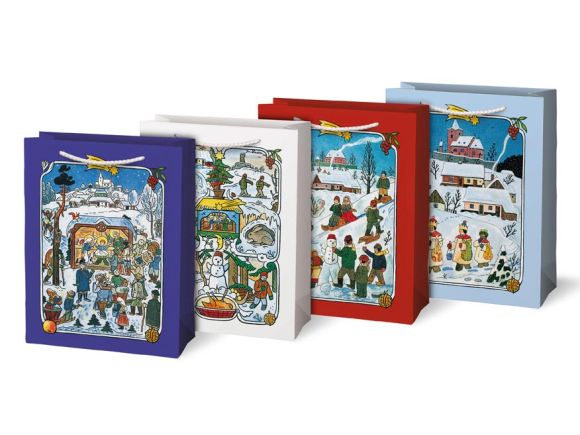 taška vánoční set 4lks M LADA mix č.1 (190x250x90) 5252992