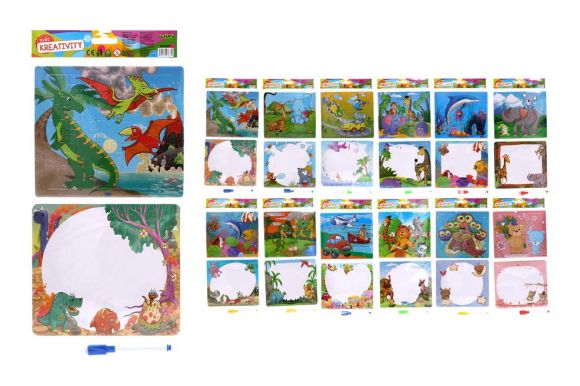 Kreativní set W034058 puzzle + 1ks popisovače