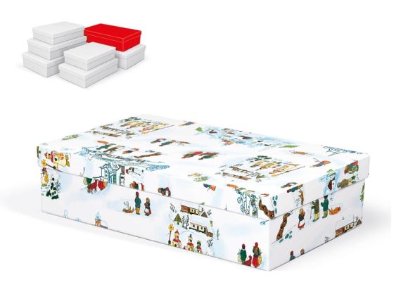 krabice dárková vánoční A-V005-EL 32x20x8cm 5370759