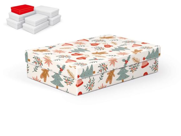 krabice dárková vánoční A-V008-B 26x17x6cm 5370909