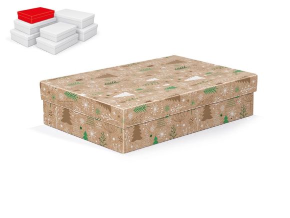 krabice dárková vánoční A-V009-B 26x17x6cm 5371017