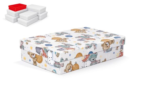 krabice dárková vánoční A-V010-B 26x17x6cm 5371024