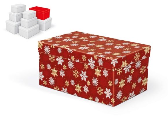 krabice dárková vánoční B-V010-F 26x17x13cm 5371157