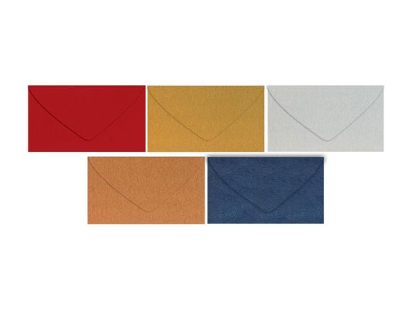dopisní obálka metallic 120g C6 114x162mm - mix barev 5550353