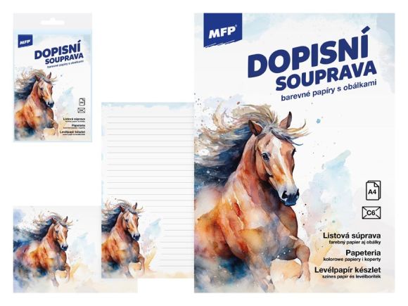 dopisní papír barevný LUX 5+10 (Kůň) 5550367