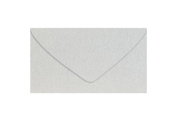 dopisní obálka metallic 120g DL 110x220mm - stříbrná 5550387