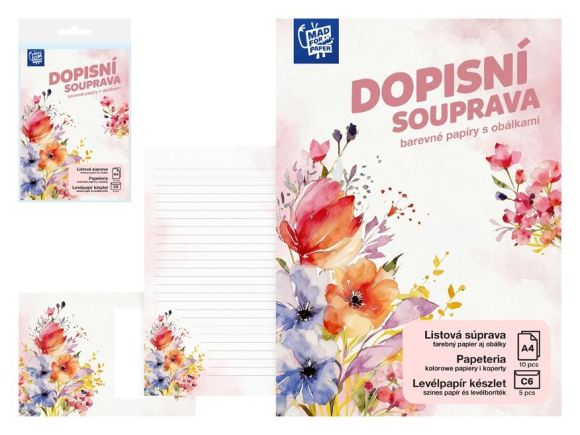 dopisní papír barevný LUX 5+10 (Květy) 5550399 dopisní papír barevný LUX 5+10 (Květy) 5550399