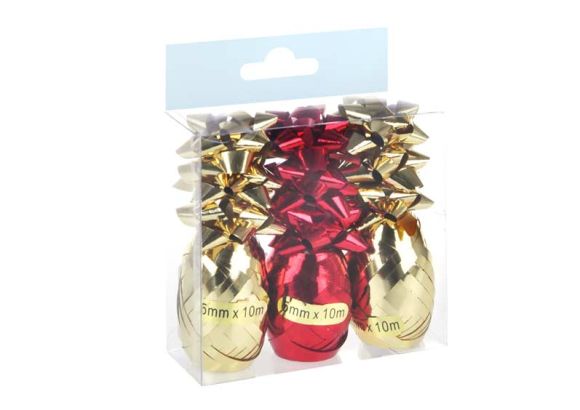set vázací stuha 3ks + roseta 9ks 5660230