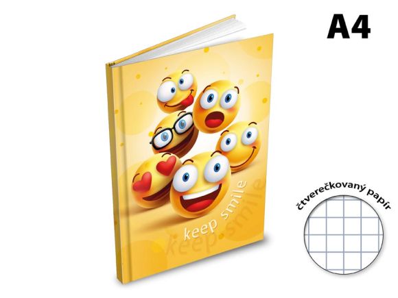 záznamová kniha A4 100l/čtvereček ZL4105 7500942