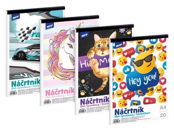 náčrtník A4/20listů 7501342 náčrtník A4/20listů 7501342