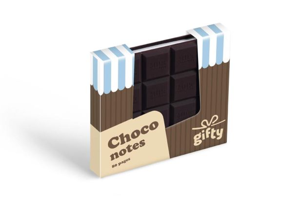 gifty - Notes 90x90mm - čokoláda 7501642 gifty - Notes 90x90mm - čokoláda 7501642