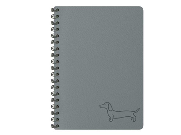 blok se spirálou dark gray 11x15cm 80l/70g 7501647