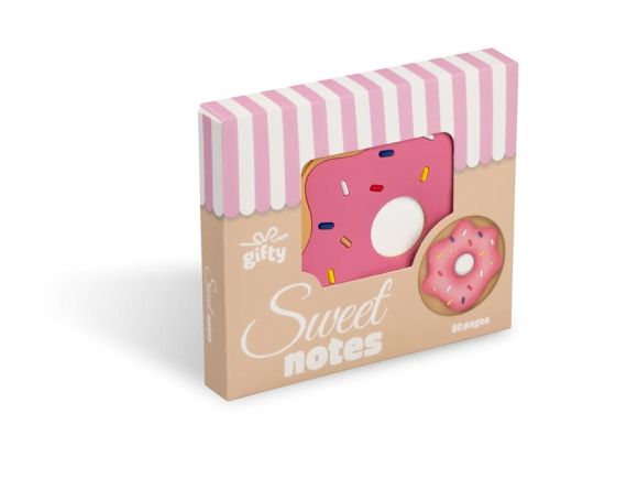 gifty - Notes 90x90 - donut jahoda 7520433
