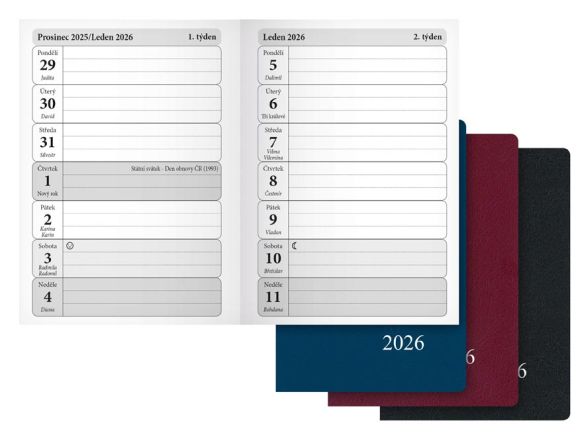 diář 2026 T102/PVC týdenní 7781426