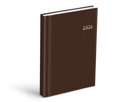 diář 2026 D801 PVC dark brown 7781452