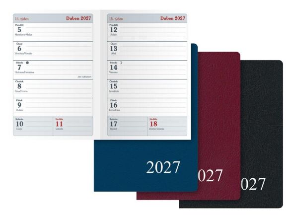 diář 2027 T104/PVC týdenní 7781535 diář 2027 T104/PVC týdenní 7781535