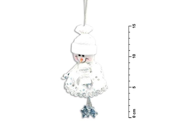 sněhulák stříbrný 15cm YX-09565D1S 8885216 sněhulák stříbrný 15cm YX-09565D1S 8885216