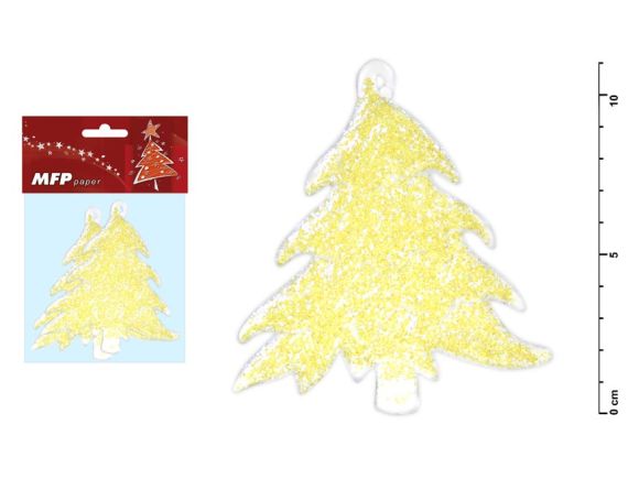 stromek acrylic s glitrem se 11cm/2ks 8885574