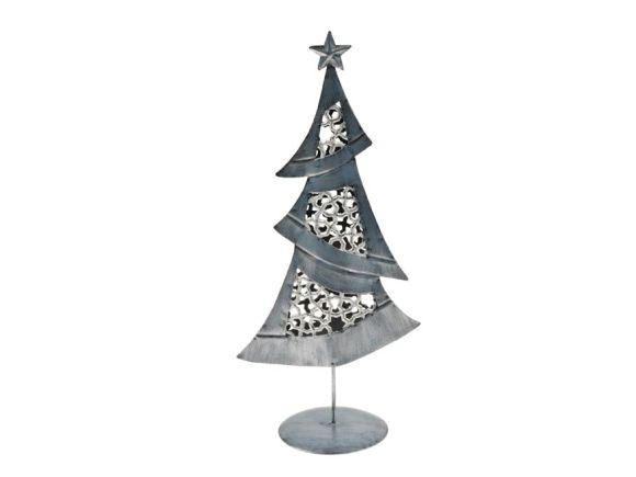 stromek plech 37cm - stříbrný 8885789