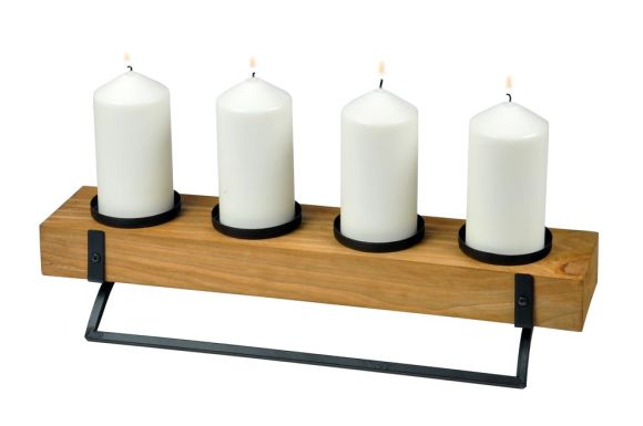 svícen adventní dřevo 48x14cm 8886211