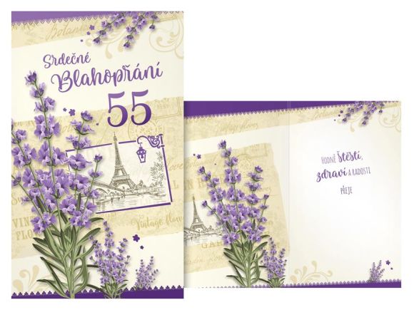 přání k narozeninám 55 M11-499 H PRANI_H_436