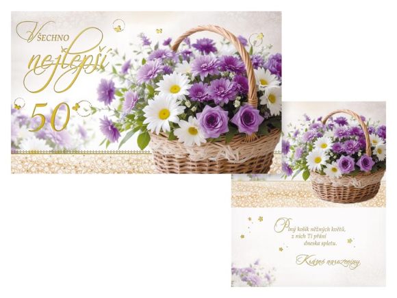 přání k narozeninám 50 M11-560 T PRANI_T_2386 přání k narozeninám 50 M11-560 T PRANI_T_2386