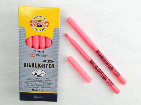 Zvýrazňovač 2004 tenký růžový Zvýrazňovač 2004 tenký růžový