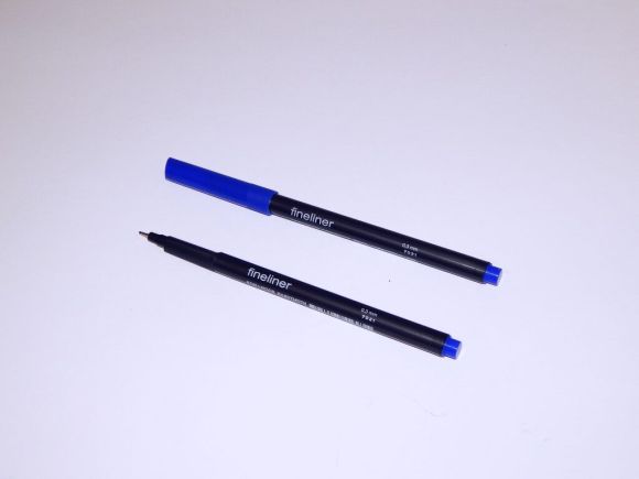 popisovač fine liner 7021 modrá