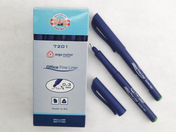 popisovac fine liner 7201 Koh-i-noor zeleny