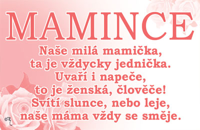 Průkaz Mamince