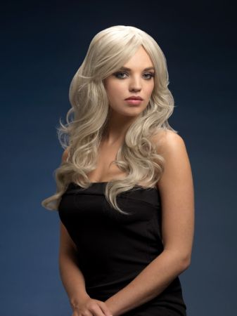 Paruka Nicole stříbrná blond