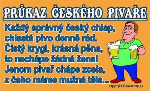 Průkaz Průkaz českého pivaře