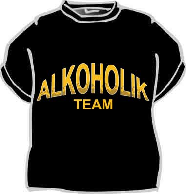 Tričko Alkoholik team