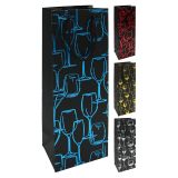 Dárková taška na láhev (mix vzorů)