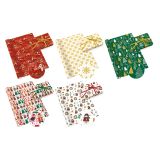 Dárkový papír 70 x 200 cm - Neutrální 20 (mix 5 vánočních vzorů)