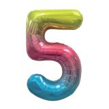 Narozeninový balónek, barevný 40 číslo 5