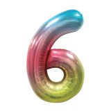 Narozeninový balónek, barevný 40 číslo 6